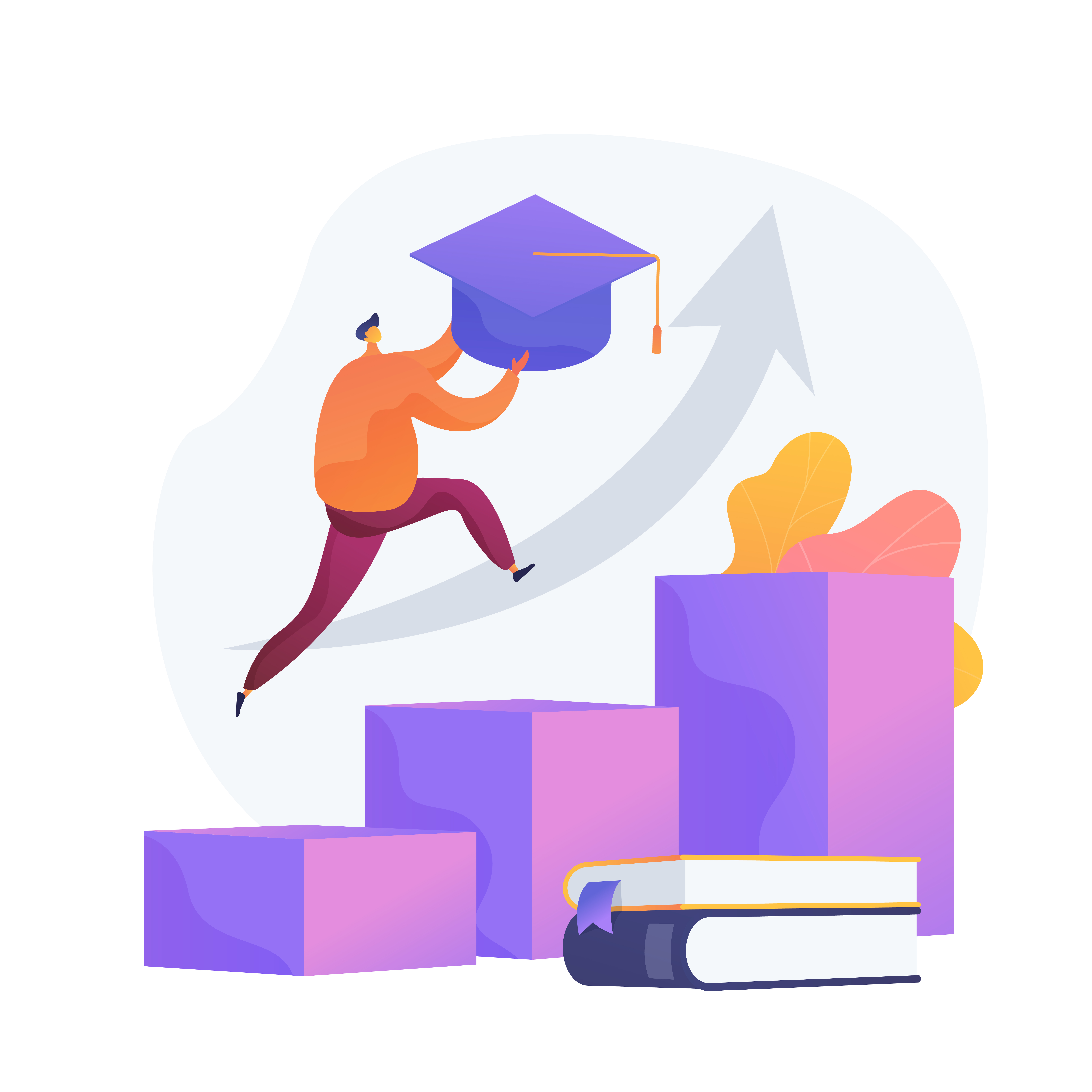 university graduation vector concept metaphor.